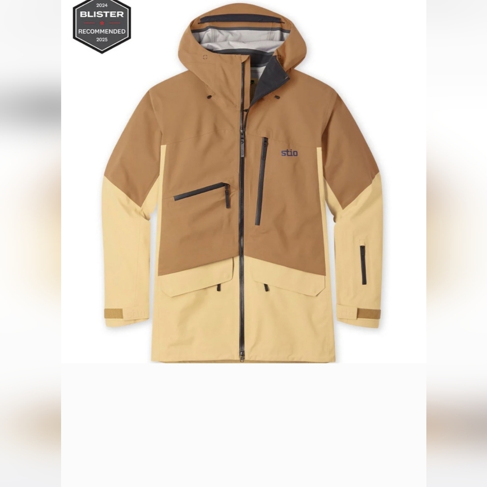 Stio Figment Brown and Tan Ski Shell Jacket